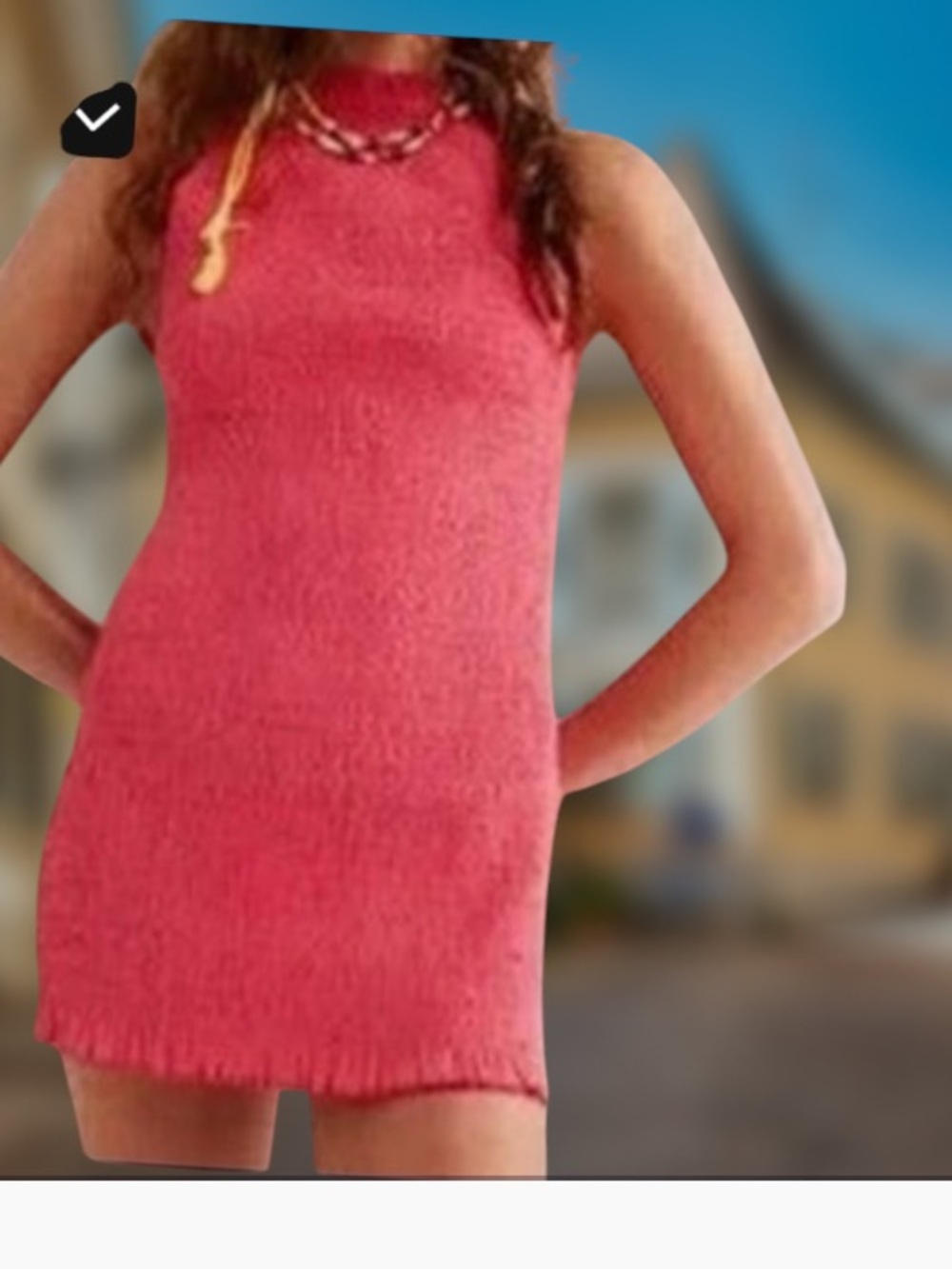 FREE PEOPLE IYLA SMOCKED SLEEVELESS MINI DRESS HOT PINK SP - Picture 2 of 8